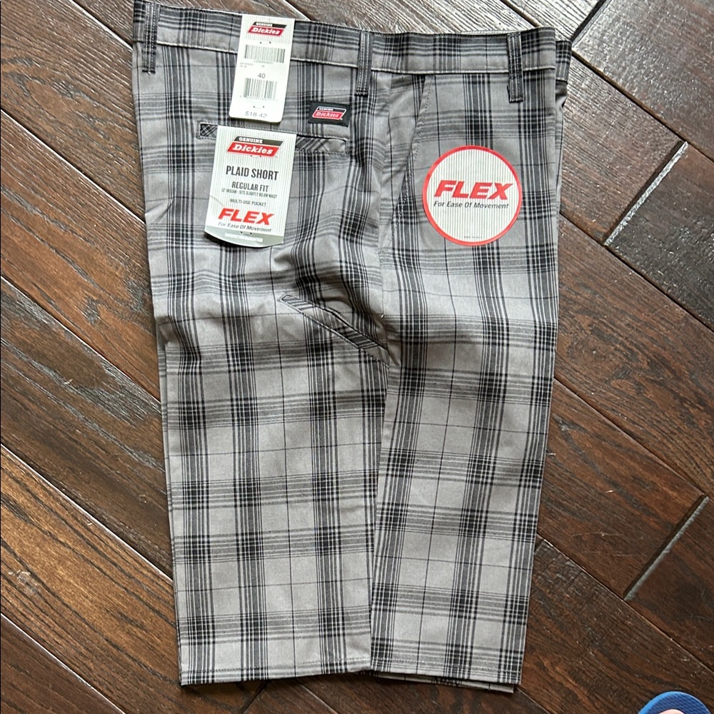 Dickies Gray Flat Front Shorts